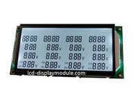 Tiga Baris Seri TN LCD Panel Layar 52 Digit Monokrom Segmen White LED